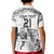 Custom Fiji Black Fern Kid Polo Shirt Maori Warroir with Fijian Masi Pattern
