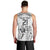 Custom Fiji Black Fern Men Tank Top Maori Warroir with Fijian Masi Pattern