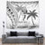 Custom Fiji Black Fern Tapestry Maori Warroir with Fijian Masi Pattern