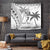 Custom Fiji Black Fern Tapestry Maori Warroir with Fijian Masi Pattern