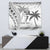 Custom Fiji Black Fern Tapestry Maori Warroir with Fijian Masi Pattern