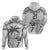 Custom Fiji Black Fern Zip Hoodie Maori Warroir with Fijian Masi Pattern