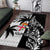 Custom Fiji New Zealand Area Rug Maori mix Tapa Pattern Version