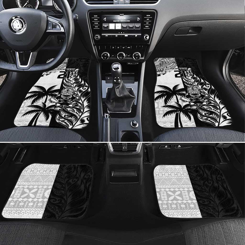 Custom Fiji New Zealand Car Mats Maori mix Tapa Pattern Version