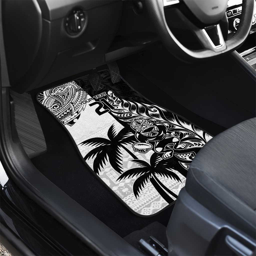 Custom Fiji New Zealand Car Mats Maori mix Tapa Pattern Version