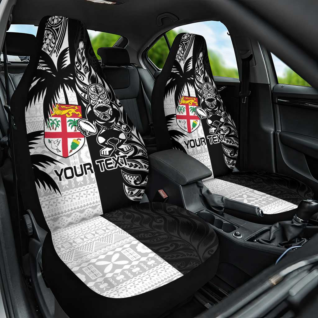 Custom Fiji New Zealand Car Seat Cover Maori mix Tapa Pattern Version