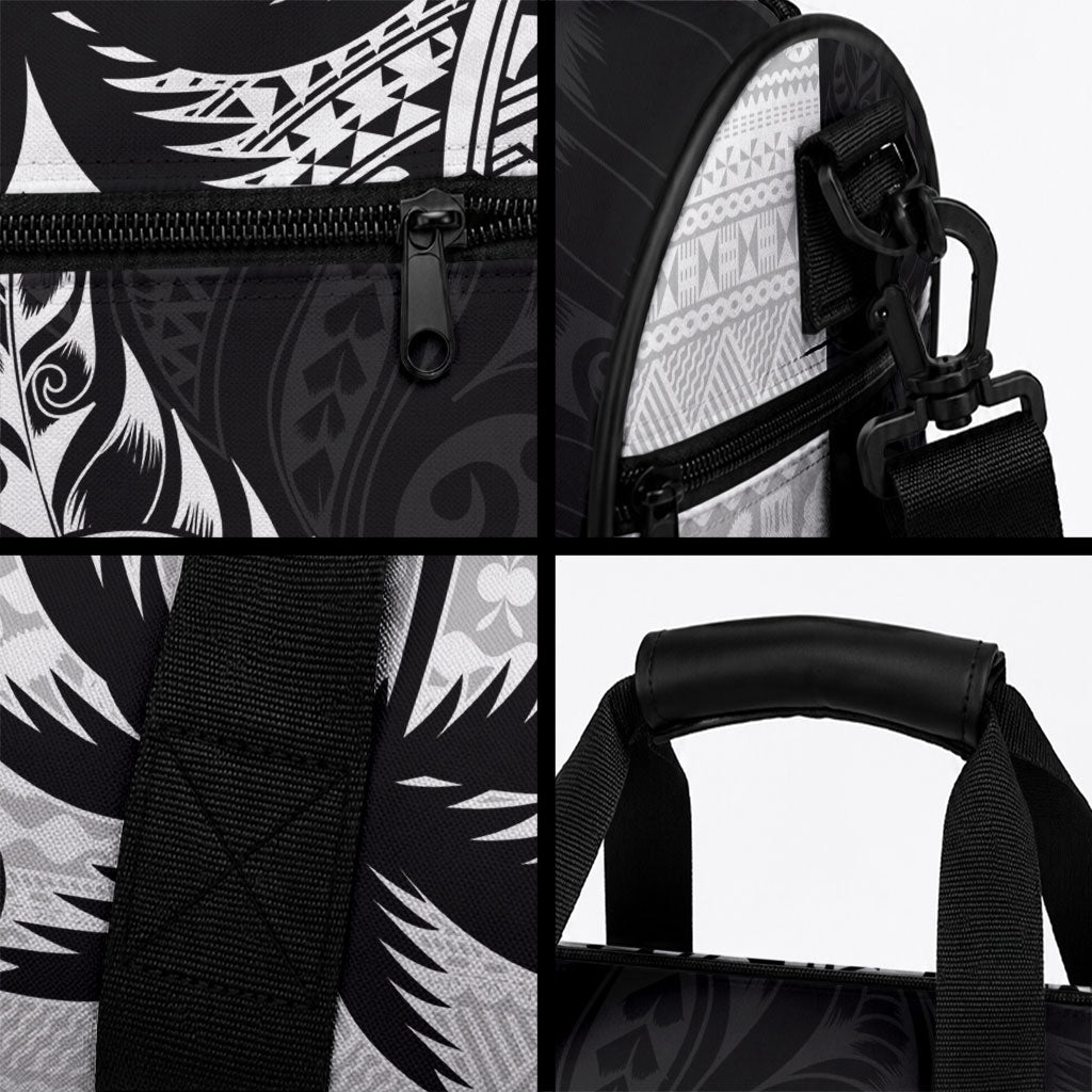 Custom Fiji New Zealand Duffle Bag Maori mix Tapa Pattern Version LT9 - Polynesian Pride