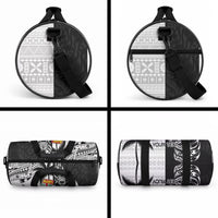Custom Fiji New Zealand Duffle Bag Maori mix Tapa Pattern Version LT9 - Polynesian Pride