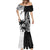 Custom Fiji New Zealand Mermaid Dress Maori mix Tapa Pattern Version