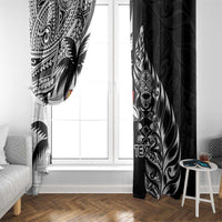Custom Fiji New Zealand Window Curtain Maori mix Tapa Pattern Version