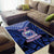 Custom Manu Samoa Sevens Rugby Area Rug Samoan Tribal Tattoo