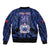 Custom Manu Samoa Sevens Rugby Bomber Jacket Samoan Tribal Tattoo