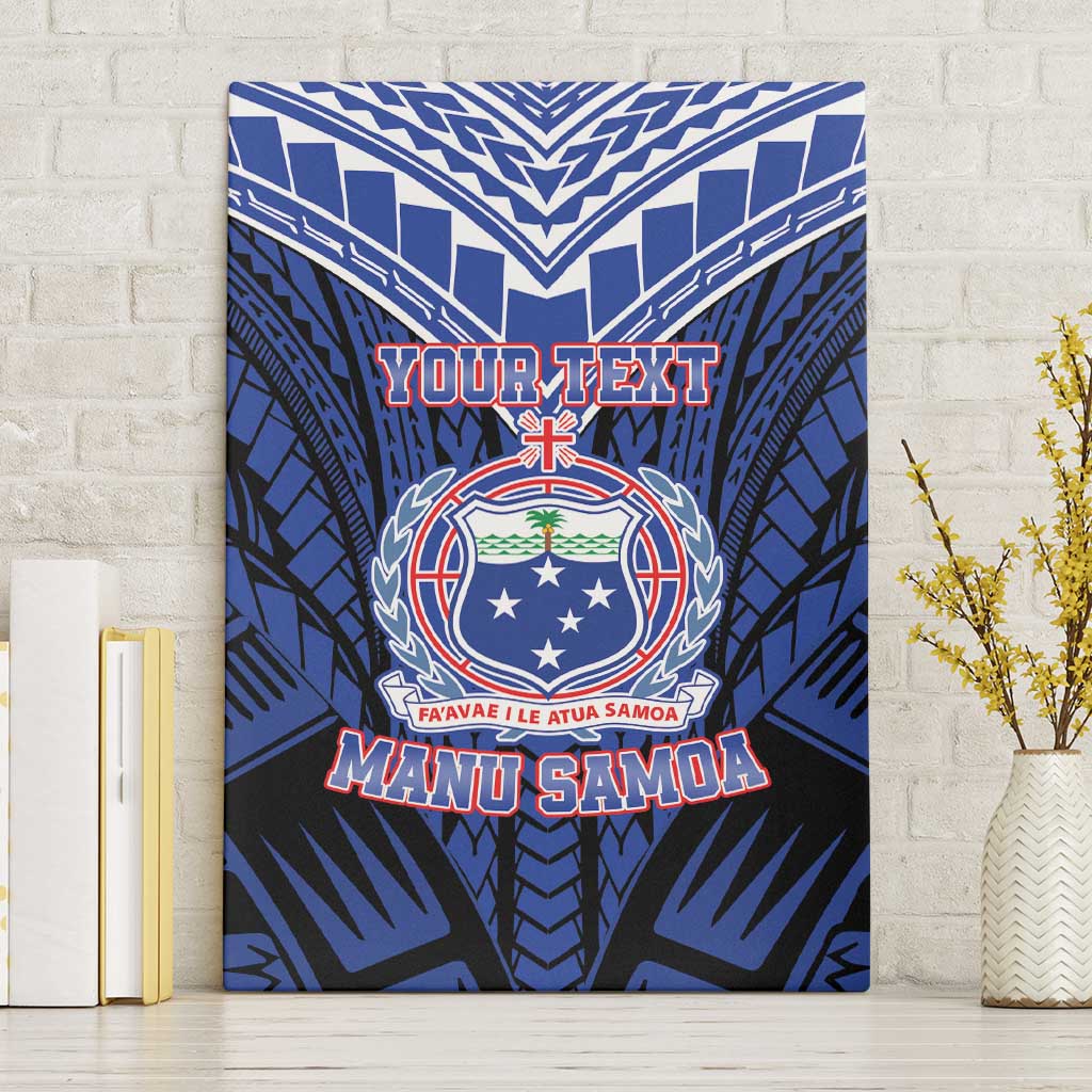 Custom Manu Samoa Sevens Rugby Canvas Wall Art Samoan Tribal Tattoo