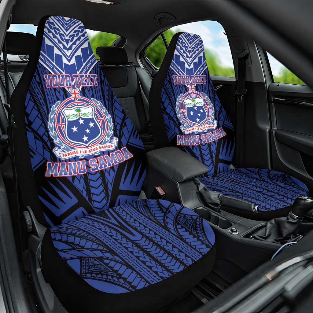 Custom Manu Samoa Sevens Rugby Car Seat Cover Samoan Tribal Tattoo