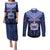 Custom Manu Samoa Sevens Rugby Couples Matching Puletasi and Long Sleeve Button Shirt Samoan Tribal Tattoo