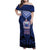 Custom Manu Samoa Sevens Rugby Family Matching Off Shoulder Maxi Dress and Hawaiian Shirt Samoan Tribal Tattoo