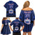 Custom Manu Samoa Sevens Rugby Family Matching Off Shoulder Short Dress and Hawaiian Shirt Samoan Tribal Tattoo