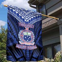 Custom Manu Samoa Sevens Rugby Garden Flag Samoan Tribal Tattoo