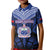 Custom Manu Samoa Sevens Rugby Kid Polo Shirt Samoan Tribal Tattoo