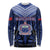 Custom Manu Samoa Sevens Rugby Long Sleeve Shirt Samoan Tribal Tattoo