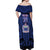 Custom Manu Samoa Sevens Rugby Off Shoulder Maxi Dress Samoan Tribal Tattoo