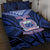 Custom Manu Samoa Sevens Rugby Quilt Bed Set Samoan Tribal Tattoo