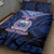 Custom Manu Samoa Sevens Rugby Quilt Bed Set Samoan Tribal Tattoo