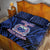 Custom Manu Samoa Sevens Rugby Quilt Bed Set Samoan Tribal Tattoo