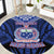 Custom Manu Samoa Sevens Rugby Round Carpet Samoan Tribal Tattoo