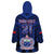 Custom Manu Samoa Sevens Rugby Wearable Blanket Hoodie Samoan Tribal Tattoo