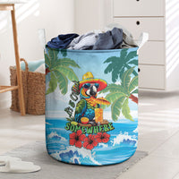Funny Parrot Margarita Five O'clock Somewhere Laundry Basket