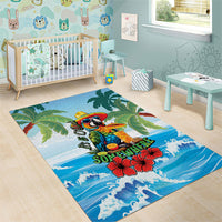 Funny Parrot Margarita Five O'clock Somewhere Area Rug