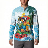 Funny Parrot Margarita Five O'clock Somewhere Button Sweatshirt