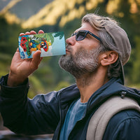 Funny Parrot Margarita Five O'clock Somewhere 4 in 1 Can Cooler Tumbler