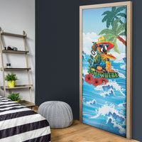 Funny Parrot Margarita Five O'clock Somewhere Door Cover