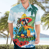 Funny Parrot Margarita Five O'clock Somewhere Hawaiian Shirt