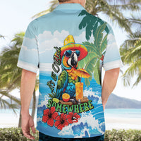 Funny Parrot Margarita Five O'clock Somewhere Hawaiian Shirt