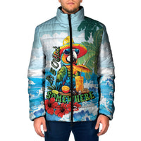 Funny Parrot Margarita Five O'clock Somewhere Padded Jacket