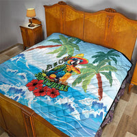 Funny Parrot Margarita Five O'clock Somewhere Quilt