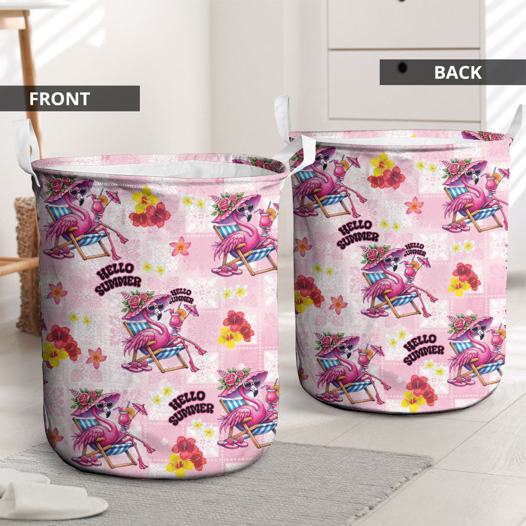 Hawaii Flamingo Hello Summer Laundry Basket Hawaiian Quilt Pattern