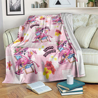 Hawaii Flamingo Hello Summer Blanket Hawaiian Quilt Pattern
