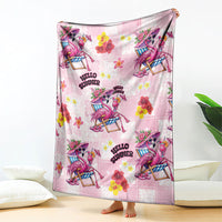 Hawaii Flamingo Hello Summer Blanket Hawaiian Quilt Pattern