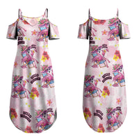 Hawaii Flamingo Hello Summer Couples Matching Summer Maxi Dress and Hawaiian Shirt Hawaiian Quilt Pattern LT9 - Polynesian Pride