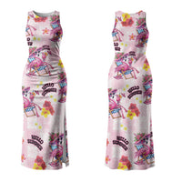 Hawaii Flamingo Hello Summer Couples Matching Tank Maxi Dress and Hawaiian Shirt Hawaiian Quilt Pattern LT9 - Polynesian Pride