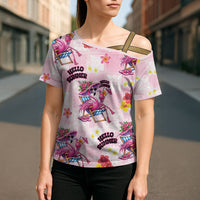 Hawaii Flamingo Hello Summer Cross Shoulder Shirt Hawaiian Quilt Pattern