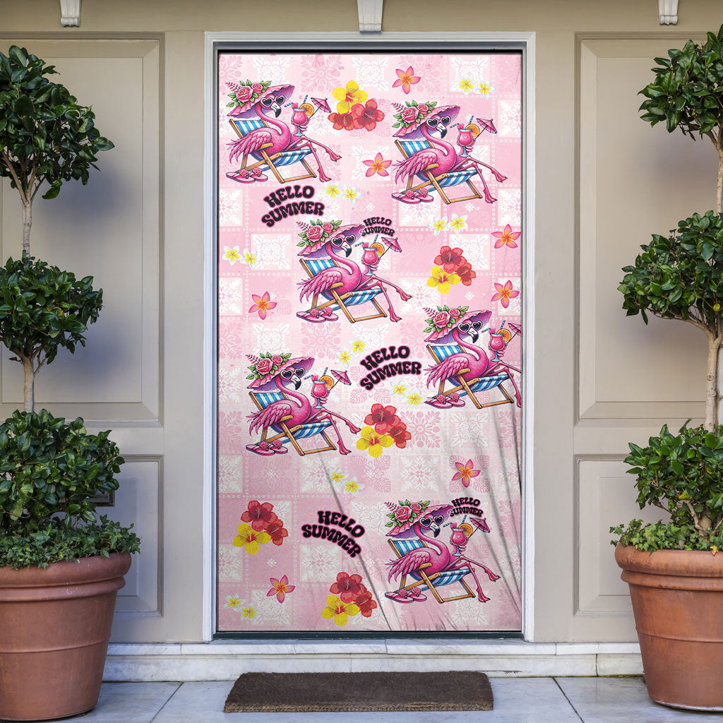 Hawaii Flamingo Hello Summer Door Cover Hawaiian Quilt Pattern