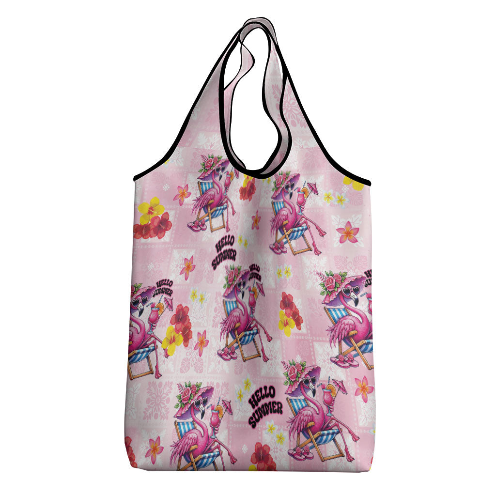 Hawaii Flamingo Hello Summer Grocery Bag Hawaiian Quilt Pattern