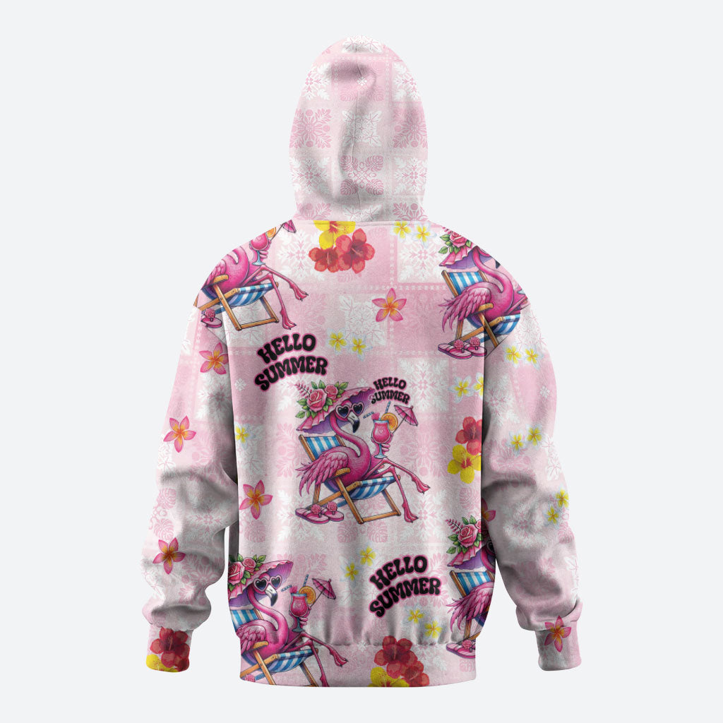 Hawaii Flamingo Hello Summer Hoodie Hawaiian Quilt Pattern