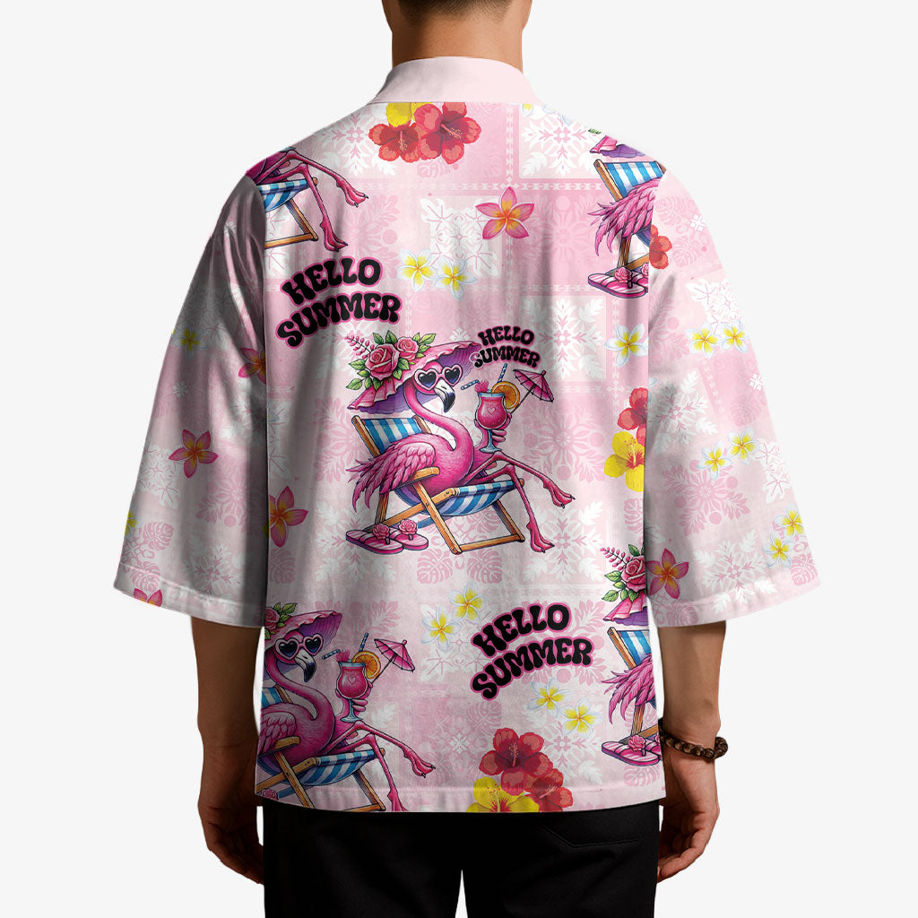 Hawaii Flamingo Hello Summer Kimono Hawaiian Quilt Pattern
