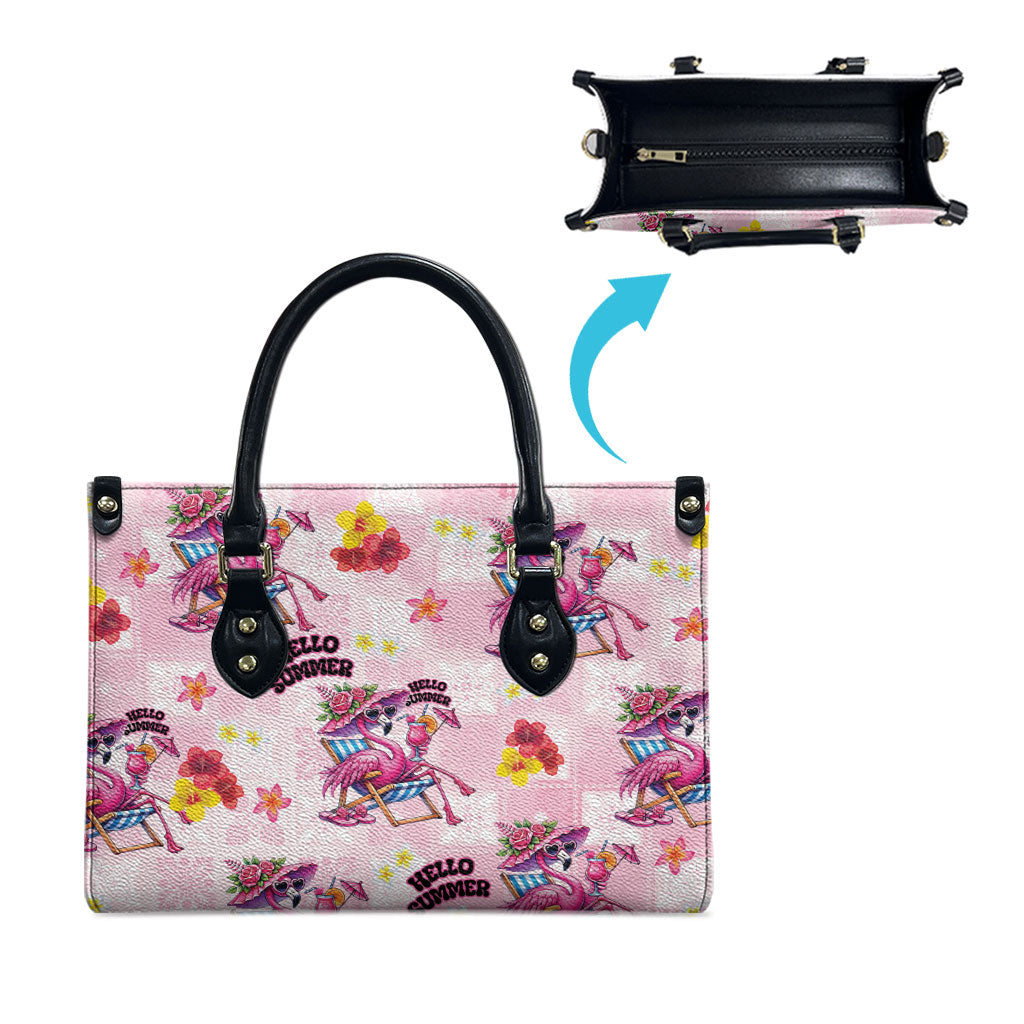 Hawaii Flamingo Hello Summer Leather Bag Hawaiian Quilt Pattern